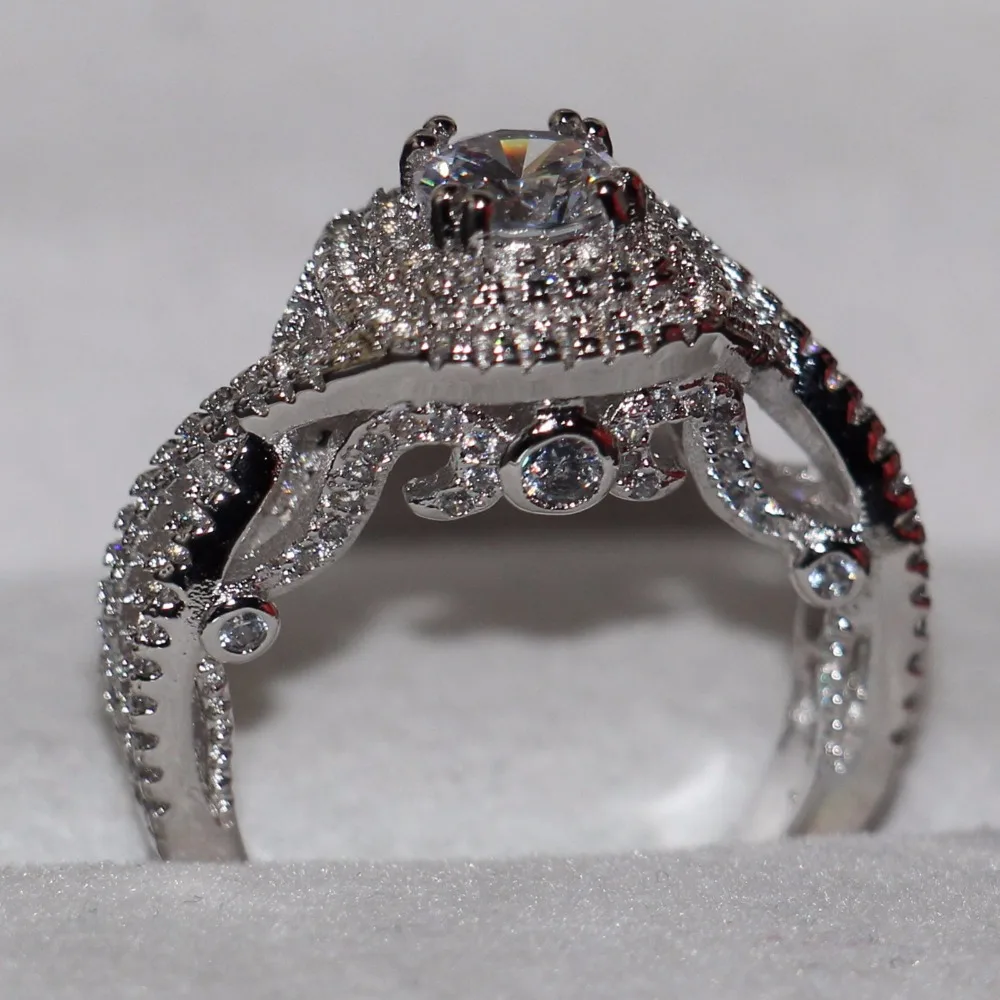 

Victoria Ring for Women Lovers' jewelry 925 Sterling Silver Vintage 5A White Zirconia CZ Stone Wedding Women Band Finger Ring