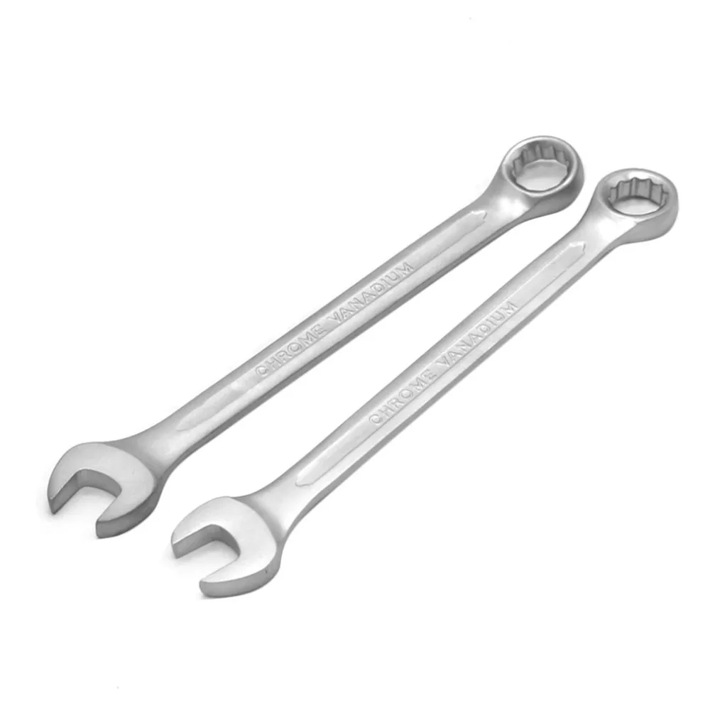 6mm-19mm Hardware 45# Steel  Dual Heads Double Offset Ring Wrench Spanner fg 