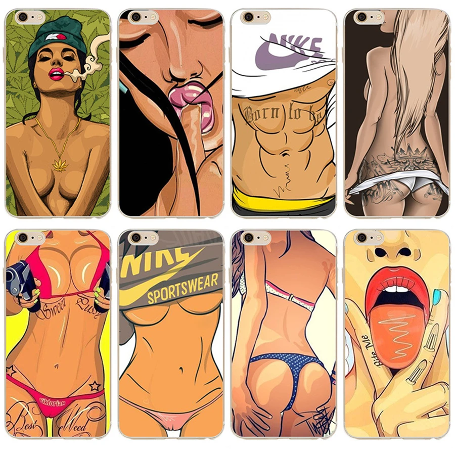 

Bikini Lady Sexy Gril Phone Cases For Coque iPhone 6 5S TPU Clear Carcasa Funda For iPhone 5 7S Plus Silicon Capa Cover Capinha