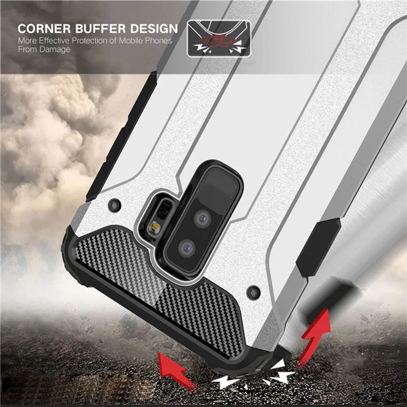 New Hybrid Slim Rugged Dual Layer Armor Case Cover for Samsung Galaxy J4 J6 A6 2018 Note 9 A5 A7 2018 S9 J2 Pro Heavy Duty Cover2