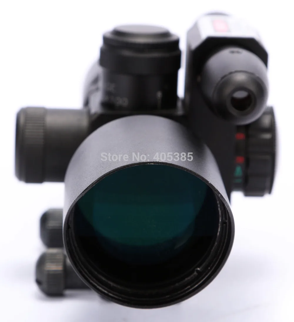 

Tactical Scope 2.5-10x40 Red Green Mil-dot Rifle Compact Scope riflescope red w/ Green Rail Laser For Sniper Gun Accessories