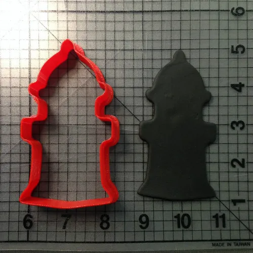 Изготовленные на заказ 3D печатные формочки для печенья пожарная сигнализация фейерверк гидрант пламя пожарный помадка кекс Топ формочки для печенья - Цвет: fire hydrant 2 inch