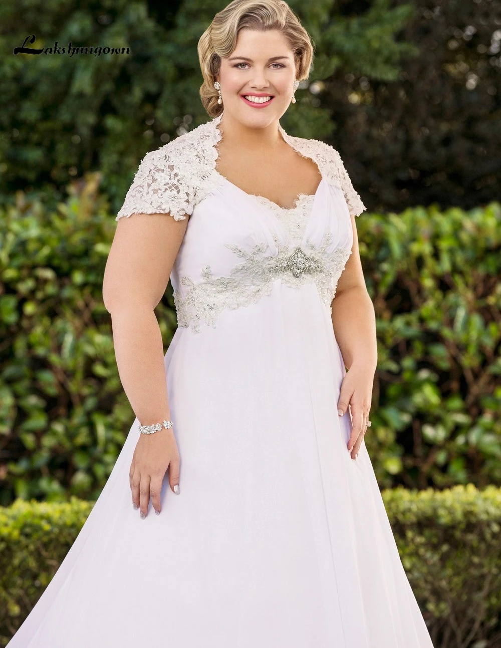Elegant Halter Plus Size font b Wedding b font font b Dresses b font with Jacket