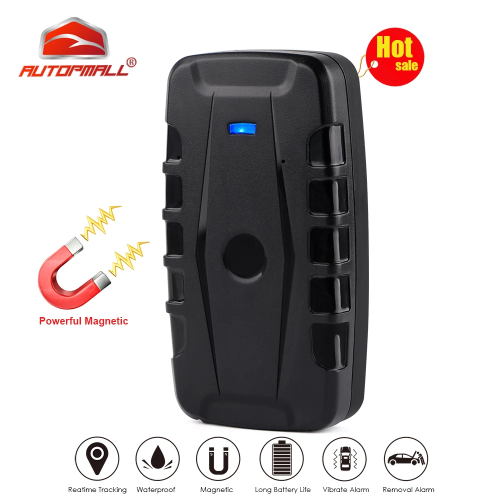 

Car GPS Tracker Locator 2G Vehicle Tracker GPS Locator Waterproof Magnet Long Standby Time Real-time Voice Monitor Free Web APP