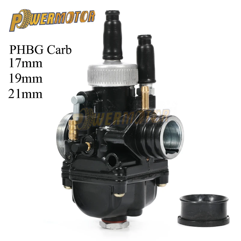 Черный гоночный мотоцикл карбюратор Carburador Carb 17 19 21 мм Dellorto Реплика для Yamaha KTM Puch Zuma BWS100 PHBG мотоцикл