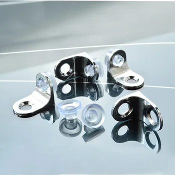 

Furniture L board supporter alloy steel layer stayer,splint glass level board holder,sucker damper cabinet cupboard hardware