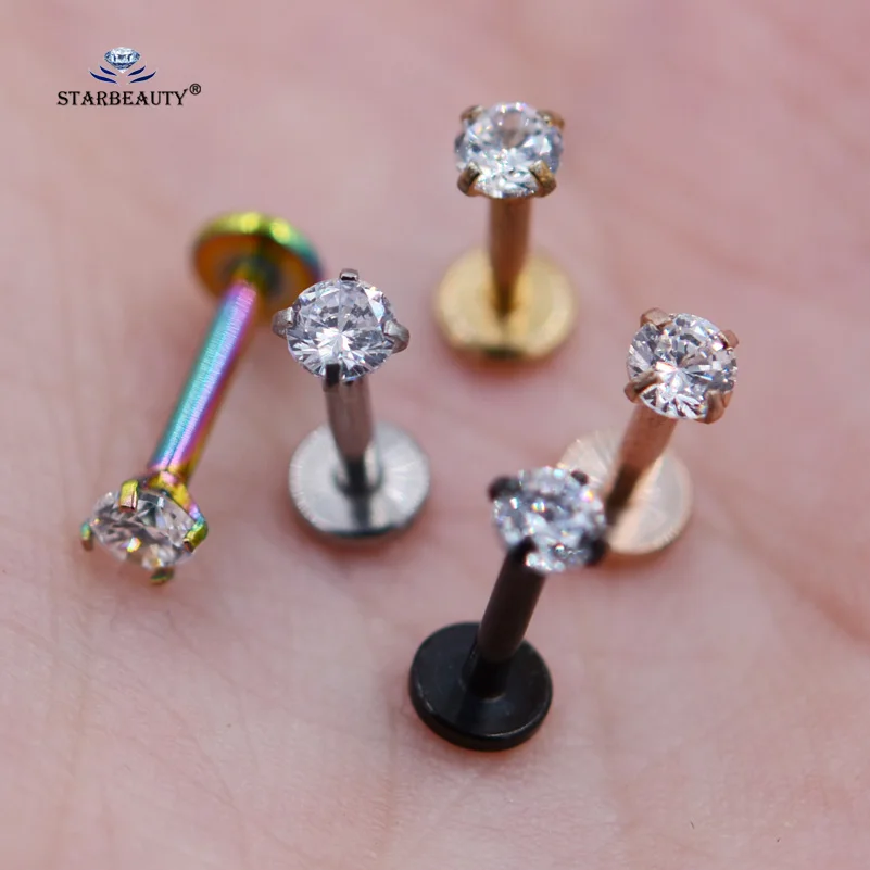 Starbeauty 16 г 6 мм круглый прозрачный Bijoux нос пирсинг для губы кольцо для губ Helix пирсинг для пупка Пронзительный нос конусообразный пирсинг для брови уха ювелирные изделия