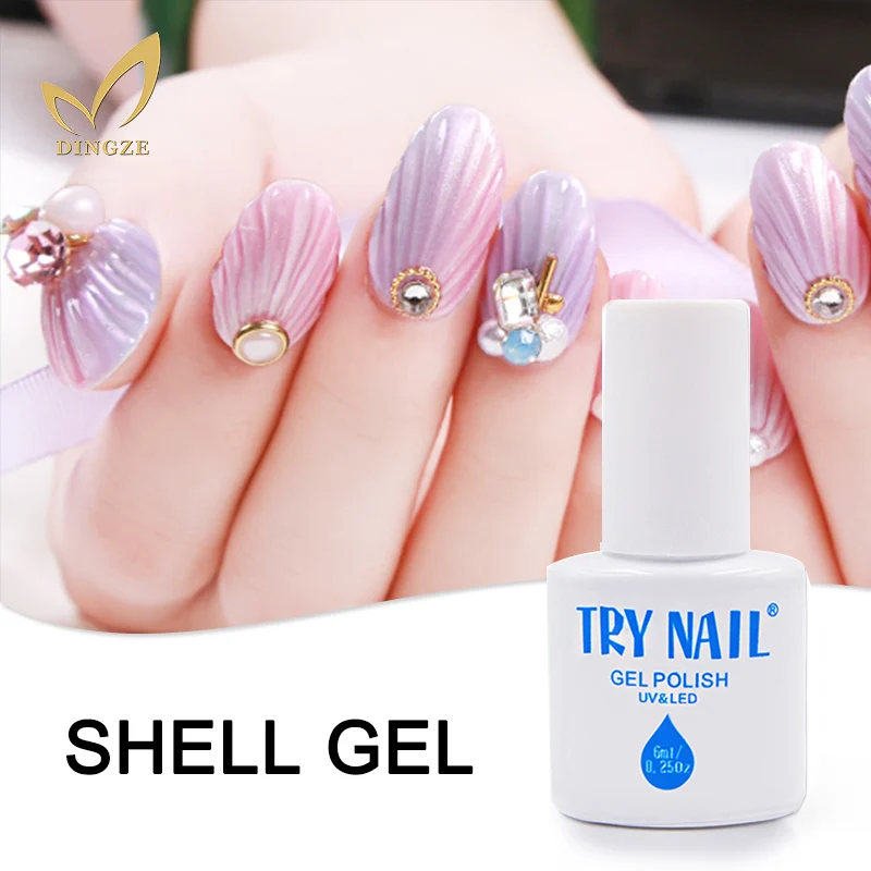 Shell Style Pearl Gel Varnish Shell Color font b Nail b font Art Salon UV font