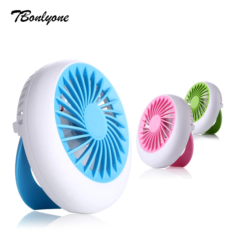 

TBonlyone 1200mAh 3 Speed Portable Fan with Strong Wind Pocket Fan can Hang On Umbrella Electric Battery Rechargeable Mini Fan