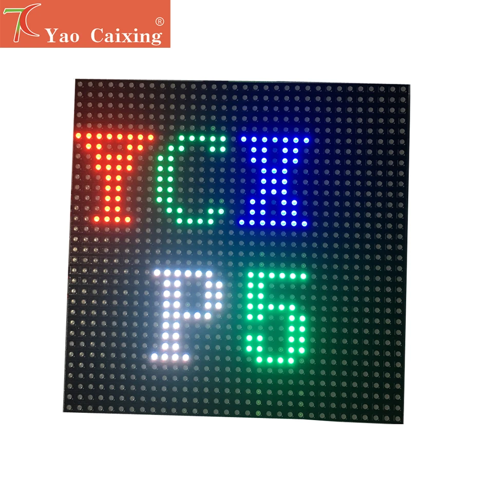 Светодиодный экран Yao Caixing 160x160 мм RGB P5 для помещений|Светодиодные дисплеи| |