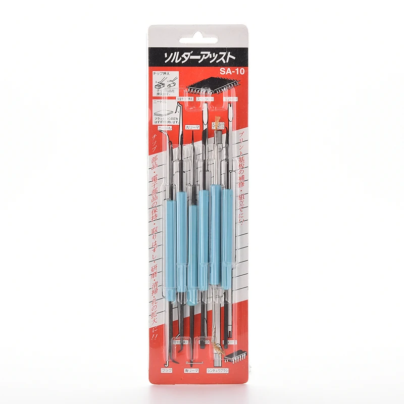 

6-Pieces Double-sided Soldering Aid Repair Tools Set For PCB Repairing Rework Hand Tool Sets 6Pcs/Set TOP QUALITY