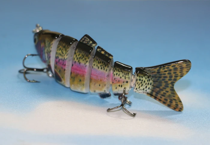 Leurre MS Slammer XX SM 9 Pouces Rainbow Trout - Swimbait Bois Japon - Neuf