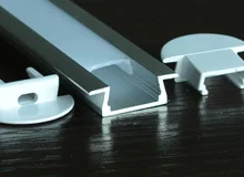 40 шт./лот,, встраиваемый алюминиевый профиль для светодиодных лент SL-ALP2206 длиной 1 м