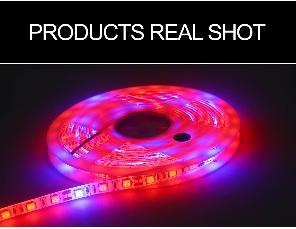 5M Led Plant grow light Waterproof SMD5050 Hydroponic Systems Led Grow Strip Light 300Leds Full spectrum  (14)