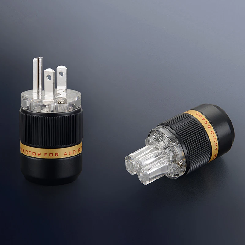 

Free shipping Viborg VM511R/VF511R 99.998% pure copper Rhodium plated US version power plug IEC Connector power plug