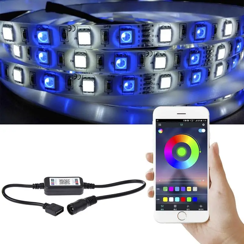 Беспроводной мини регулятор ярсветильник для светодиодной ленты RGB Bluetooth 5 24 В