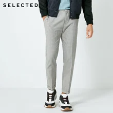 Избранные, новые мужские деловые повседневные хлопковые брюки в клетку, с моющейся подкладкой, nine minutes of pants S | 418314537