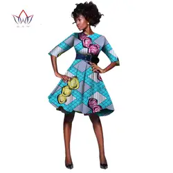 Летнее платье на заказ женские африканские платья для женщин платье плюс размер Африка воск летнее женское платье до колена с коротким