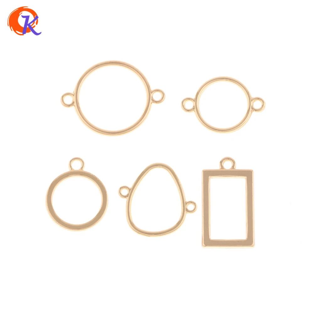 

Cordial Design 100Pcs Jewelry Accessories/Earring Connectors/DIY Accessories/Irregular Ring Shape/Hand Made/Earring Findings