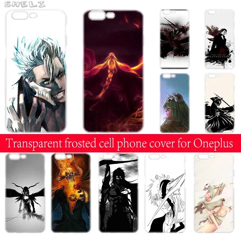 

SHELI Bleach anime transparent hard case cover shell Suitable for Oneplus 5 5T 3 6 Phone cases For Oneplus 6T