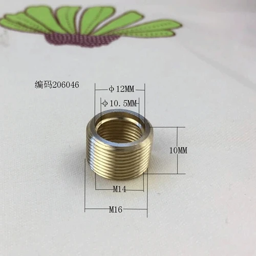 10pcs/lot Pure brass full dentin transfer adapter M12 turn M10 to M8 turn M6 to M4 connector - Цвет: 206046