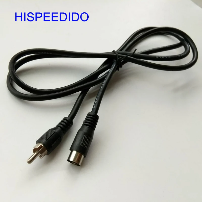 Hispeedido черный RF ТВ привести разъем кабельного шнура подходит для игровой консоли SEGA Mega Drive 1 MD1 Atari 2600