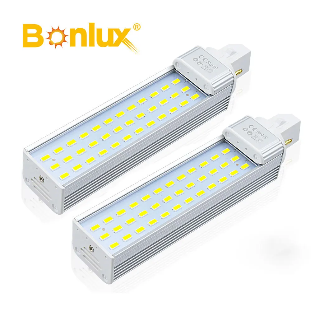 

Bonlux 2-Pack 13W G24 2pin Rotatable LED PLC Lamp 26W CFL/Compact Fluorescent Lamp Replacement Warm White 120°