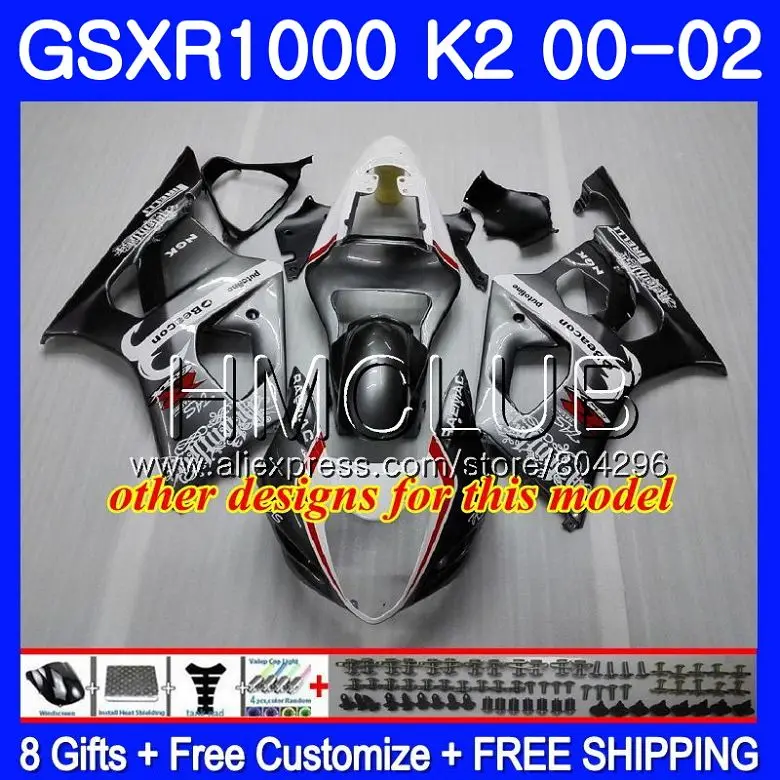 Корпус для SUZUKI GSXR 1000 GSX R1000 GSXR1000 00 01 02 31HM.11 K2 2000 2001 2002 обтекатель синий