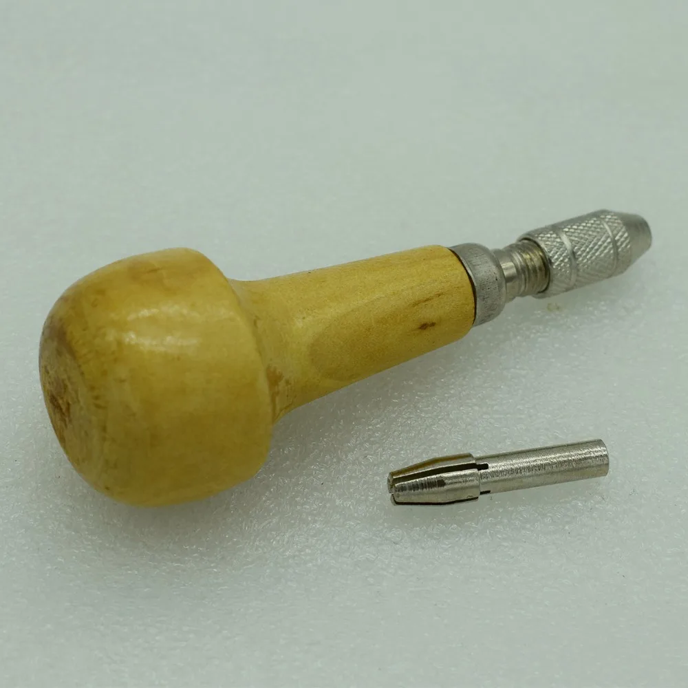 Wooden Pin Vise Bead Drill Bits Palm Grip Hand Vise Wire Wrapping