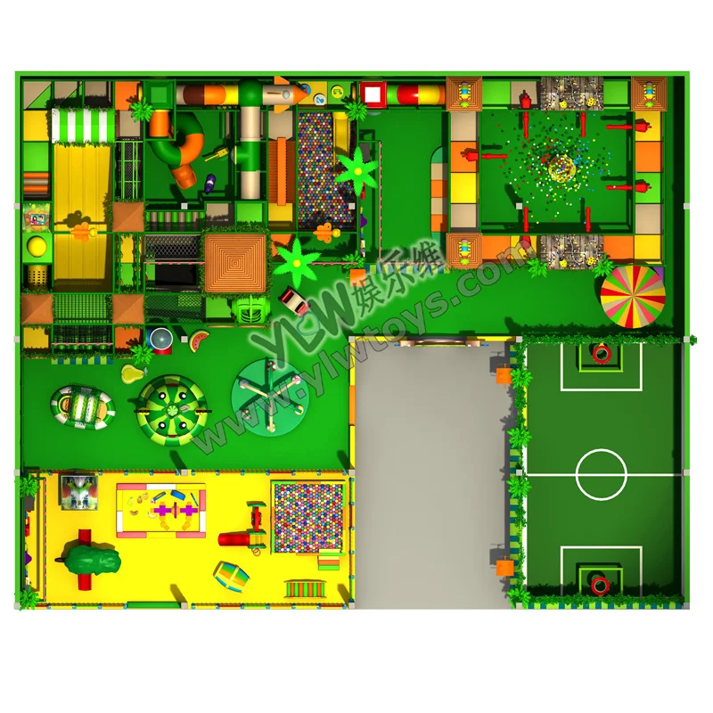 Огромная развлекательная крытая игровая площадка. Детская игровая площадка игрушки, детское мягкое игровое оборудование YLW-IN16287