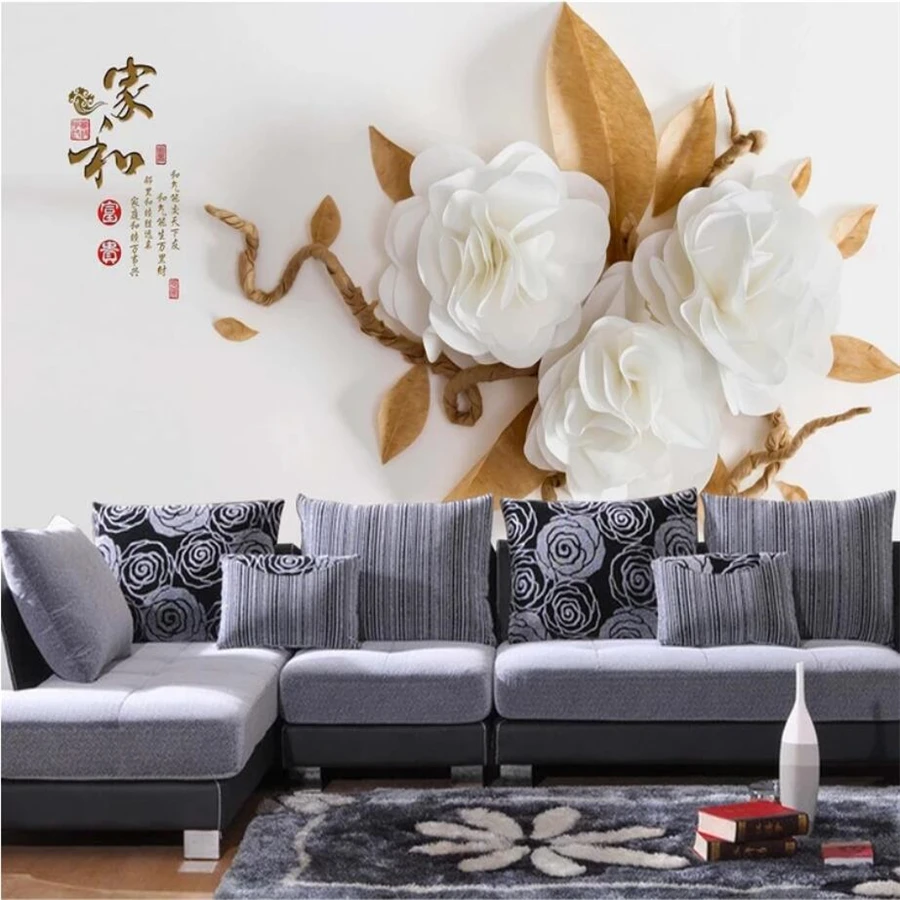 

beibehang papel de parede Custom wallpaper 3D wall painter and everything embossed background wall living room bedroom wallpaper