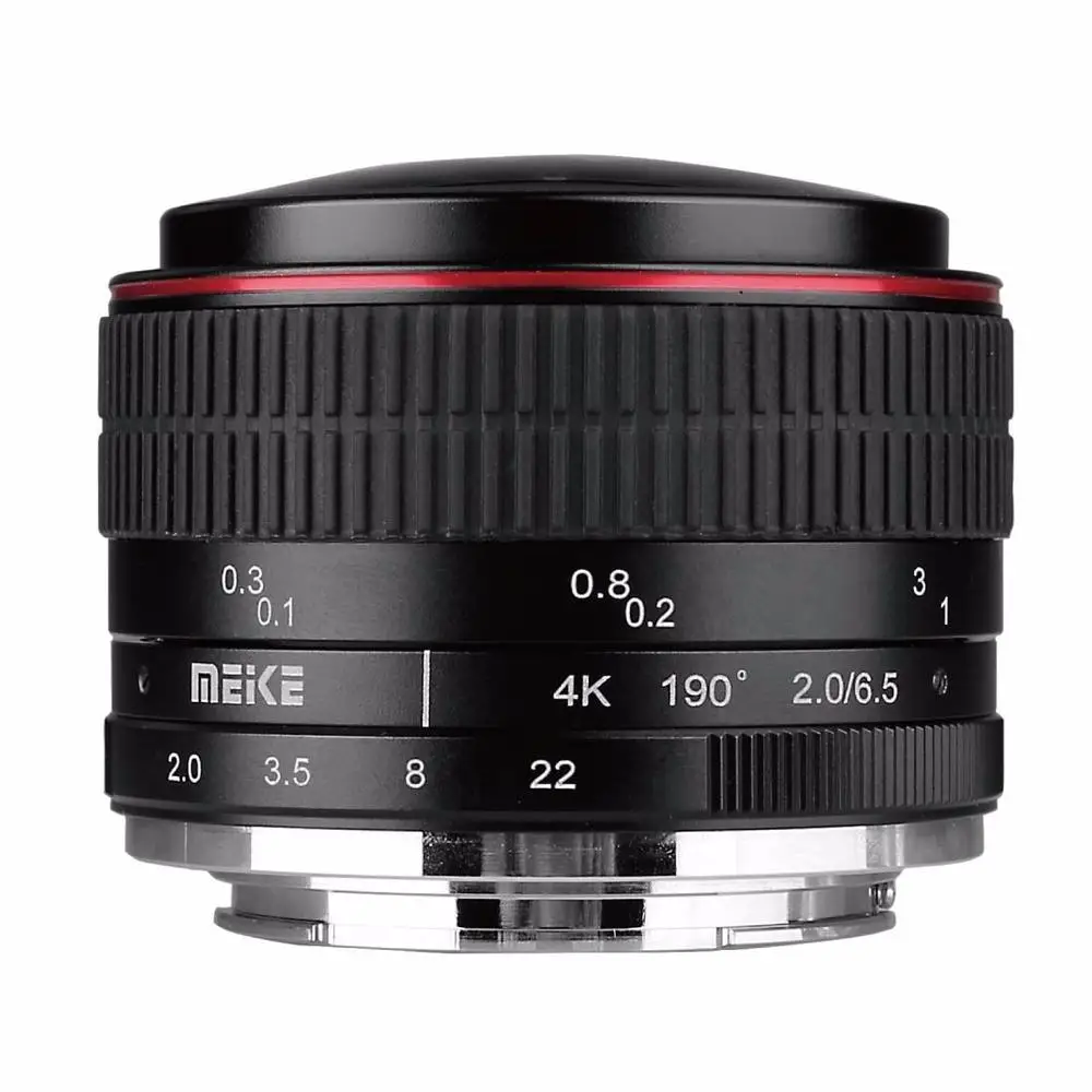 Объектив рыбий глаз MEIKE F2.0 объектив с фиксированным фокусом широкой апертурой