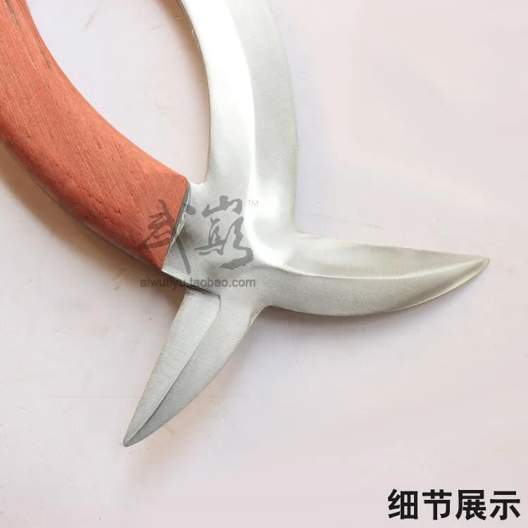Меридиан мандаринка Томагавк из нержавеющей стали, двойной Томагавк китайского ушу оружие