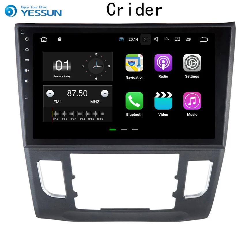 

YESSUN Android For Honda Crider 2013~2015 Car Navigation GPS HD Touch Screen Stereo Player Multimedia Audio Video Radio Navi