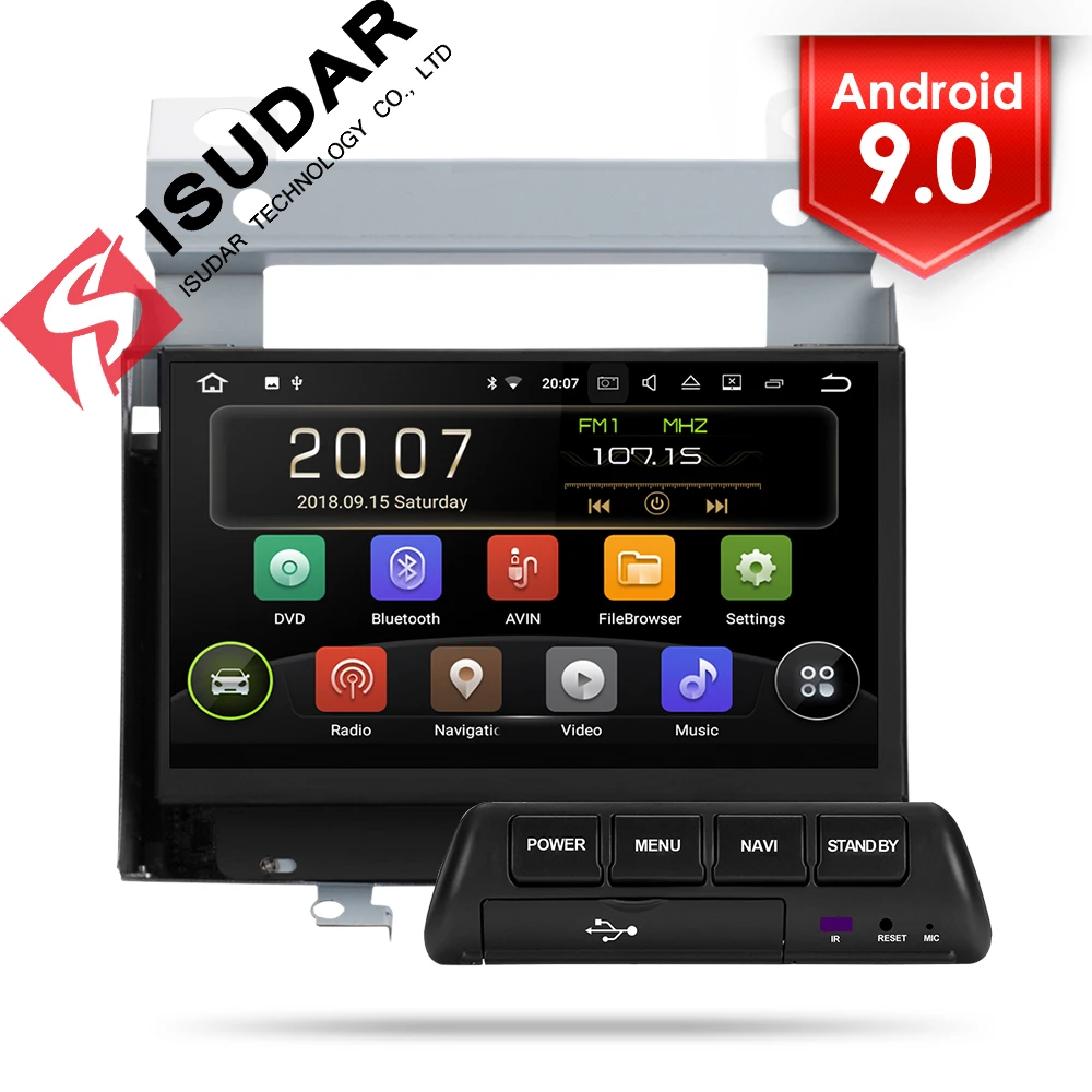 Isudar автомобильный мультимедийный плеер 2 Din Android 9 для Land Rover/freelander 2007 2012 gps Automotivo