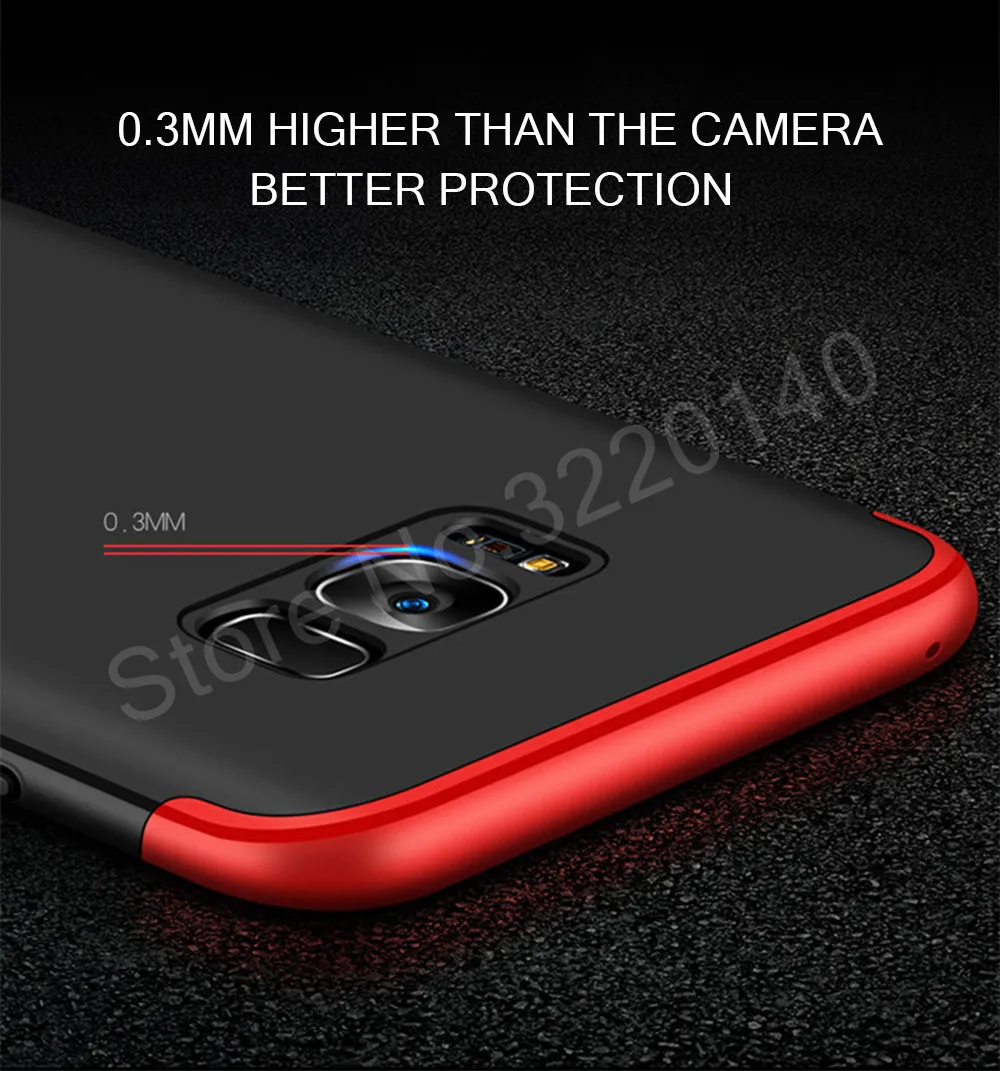 360 Full Body Hard Back Protection Cover cases For Samsung Galaxy S8 Plus S6 S7 Edge Case Luxury Scrub For Samsung Galaxy Note 82