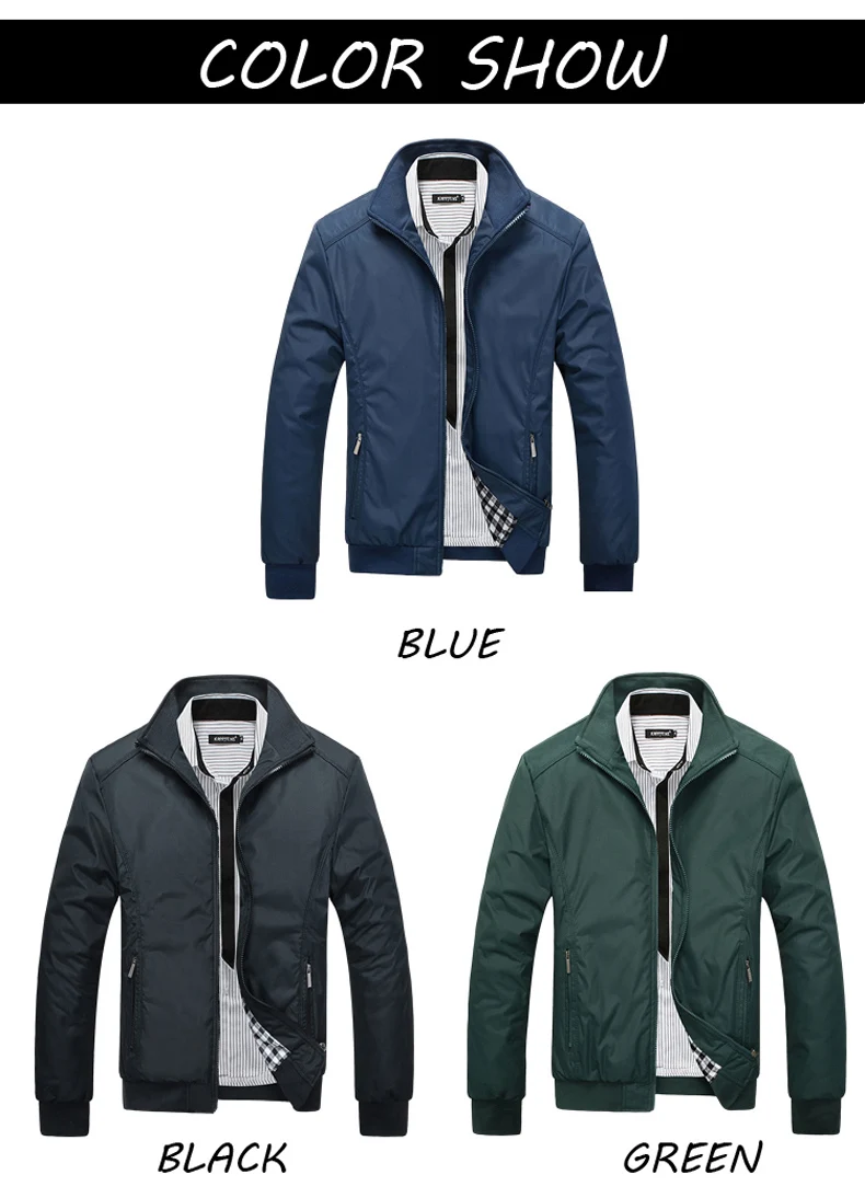 Мужская куртка на весну и осень, новые мужские повседневные куртки, приталенное пальто с воротником-стойкой, мужские пальто, ветровка, опт