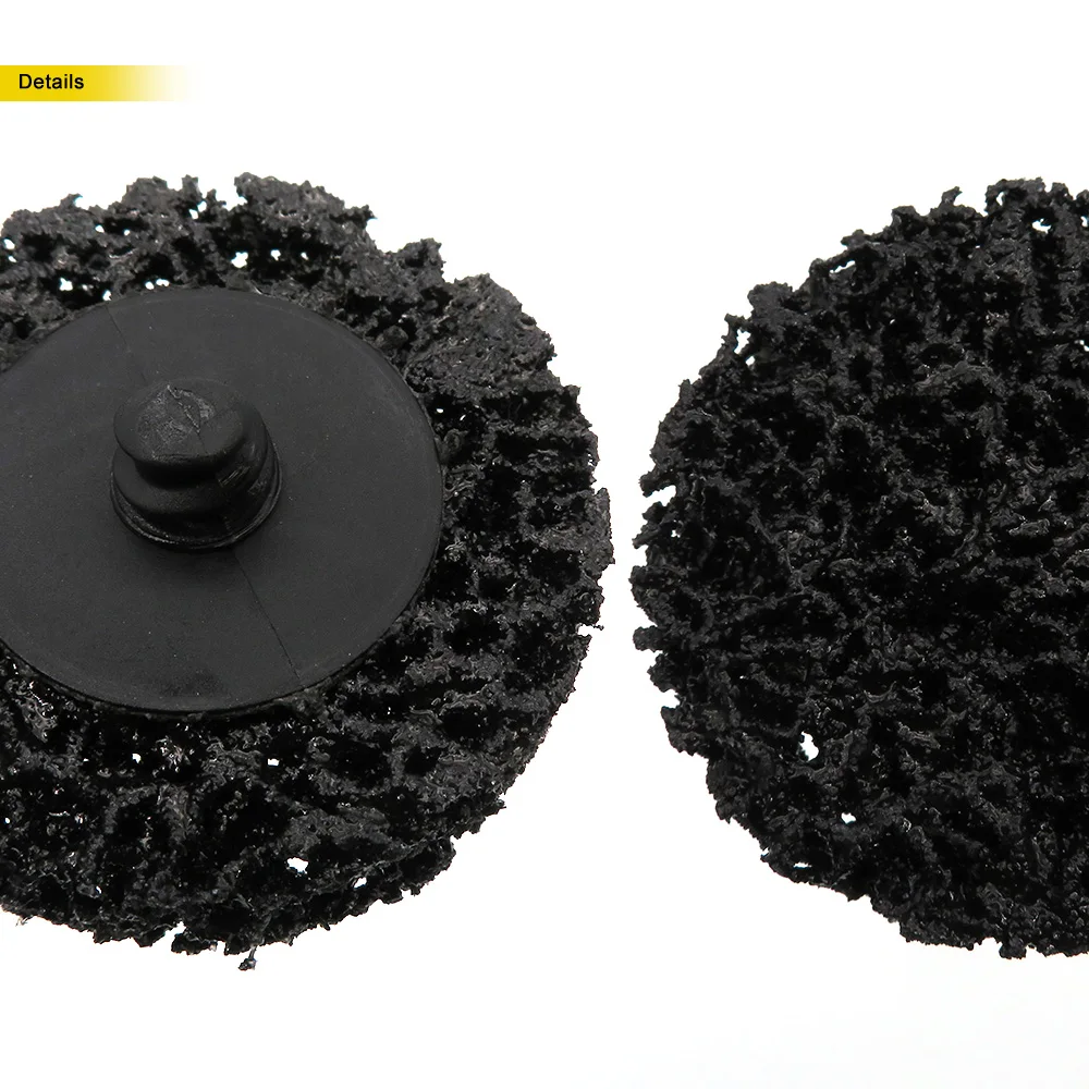 10 шт. " 50 мм быстрая замена Roloc легкая полоса и Чистые диски черный для удаления краски ржавчины Авто поверхность Prep