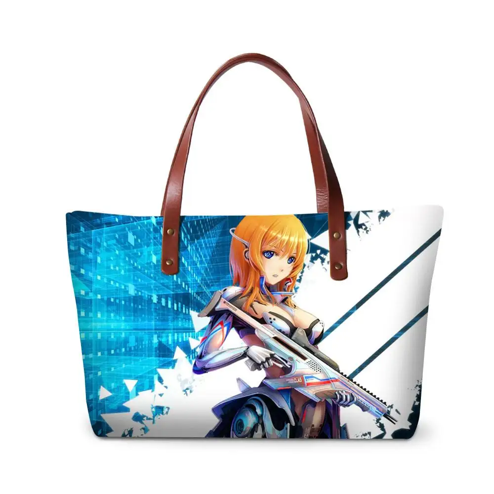 

Customize Anime Cartoon Women Handbag Yoga Ballet Printed Ladies Designer Top-Handle Bag Woman OL Style Tote Bag Travel Shoulder