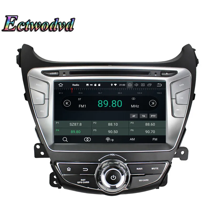 Sale Ectwodvd Octa Core 4G RAM 64G ROM Android 9.0 Car Multimedia DVD Player GPS HeadUnit For Hyundai Elantra 2014 2015- 7