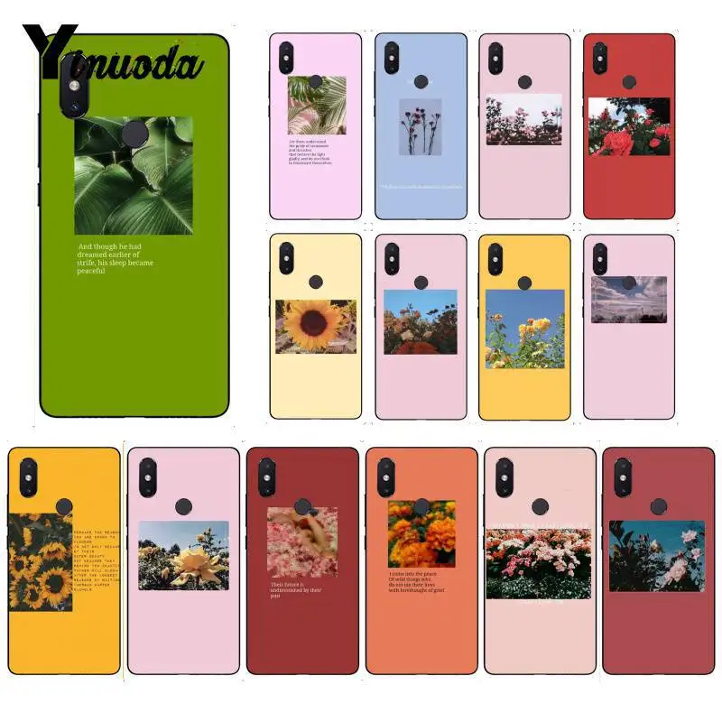 Модный Ретро Цветочный абстрактный чехол Yinuoda для телефона Xiaomi Mi6 Mix2 Mix2S Note3 8 8SE Redmi5