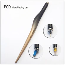 desgin 3D Ручка для микроблейдинга для ручного татуажа бровей ручка Перманентный макияж ручка для губ татуировка ручка-держатель игл лезвие иглы