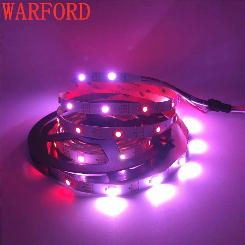 DC5V WS2812B 30/60/74/96/144 пикселей/светодиодов/m Smart led пикселей полосы черный/белый