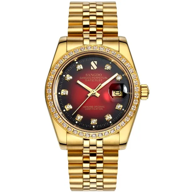38MM SANGDO men s watch Automatic Self Wind movement High quality Luxury Mechanical watches 329FFF