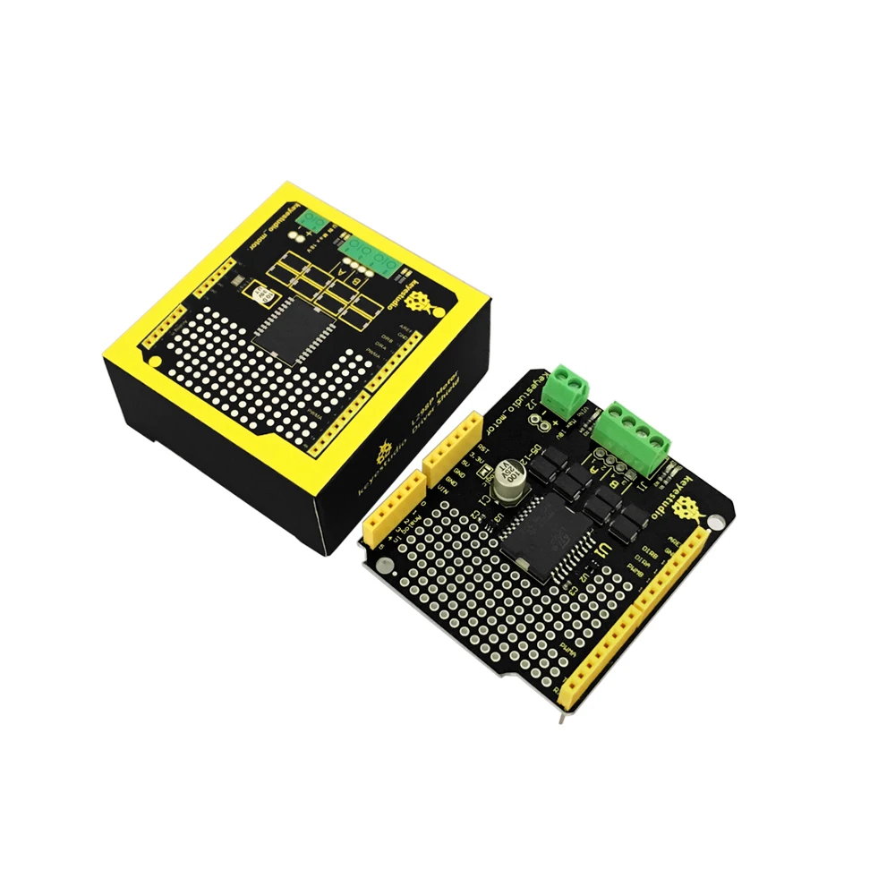 Keyestudio L298P щит/2 А модуль привода с двойным двигателем высокой частоты для arduino|arduino