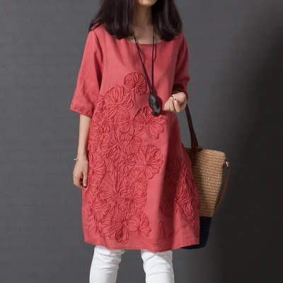 Новинка 2015 стильная Весенняя модная женская одежда свободное хлопковое