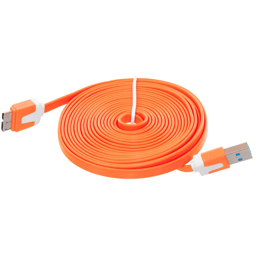 100 шт много аксессуаров Связки лапши USB 3,0 данных зарядное устройство кабель шнур 6 футов 10 футов для Samsung Galaxy S5 Note 3 плоский кабель