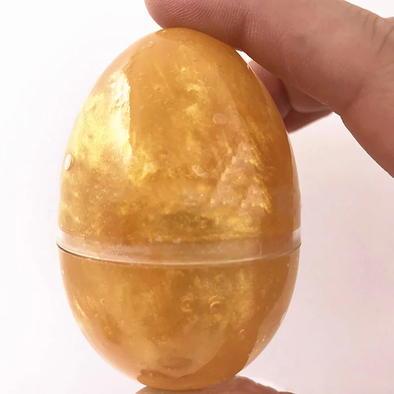 Rosana Slime Egg мягкая ПЛАСТИЛИНОВАЯ глина Кристалл Красочные облака грязи пластилиновые игрушки безопасный антистресс Пластилин подарок для детей - Цвет: Gold