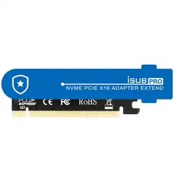 JEYI iSUB PCIE3.0 NVME адаптер x16 PCI-E полный Скорость M.2 2280 Алюминий лист Термальность проводимости Кремниевая Пластина охлаждения