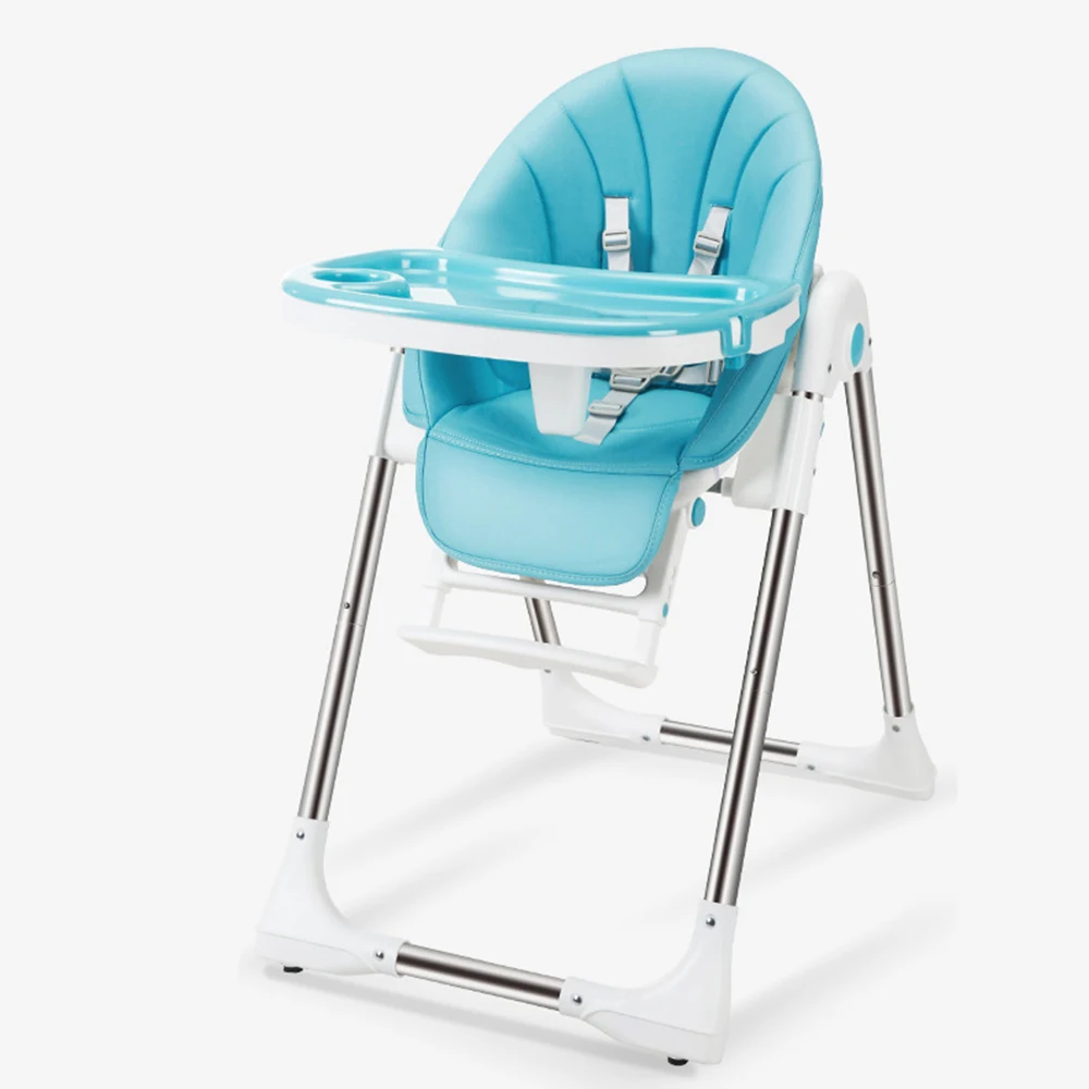 Многофункциональное детское кресло для кормления, портативный обеденный стол для младенцев, регулируемый детский стол, легкий складной стульчик для кормления - Цвет: PJ3656B